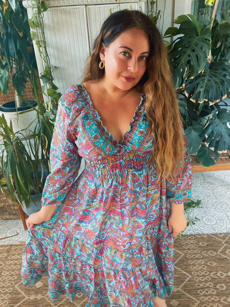 sky maxi dress Azazie Maxi Floor-Length Dresses A-Line Wedding Guest Dresses Halter 3D Flowers Sky Blue