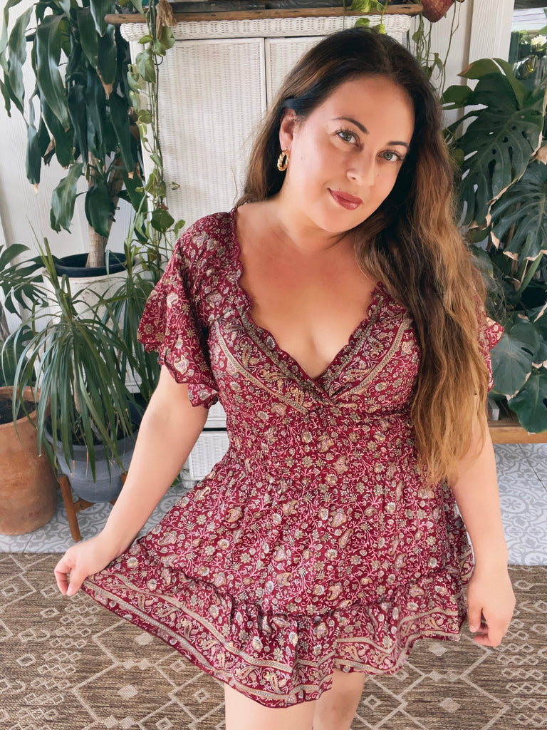 Petite short silk dress (Burgundy) | pinkandsilverfashion Petite short silk dress (Burgundy) | pinkandsilverfashion
