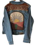 Hand Beaded Desert Dome Denim Jacket