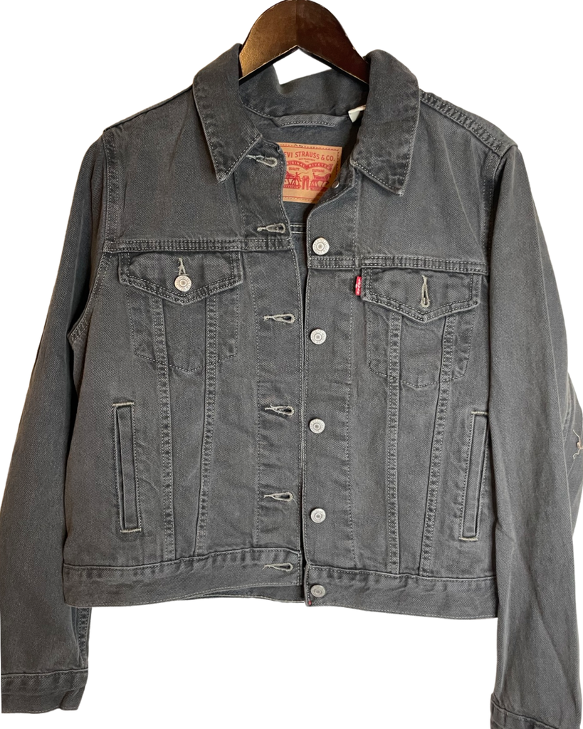 Levi's gray denim sales jacket