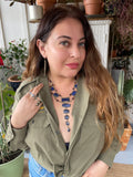 Lapis Tier Drop Vintage Necklace