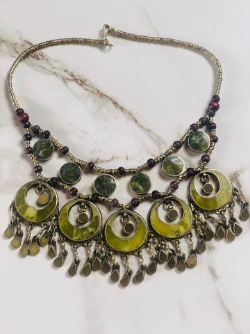 Vintage Jade Statement Necklace