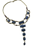 Lapis Tier Drop Vintage Necklace